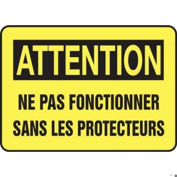 Accuform OSHA CAUTION SAFETY SIGN DO NOT FRMEQC721XT FRMEQC721XT - main